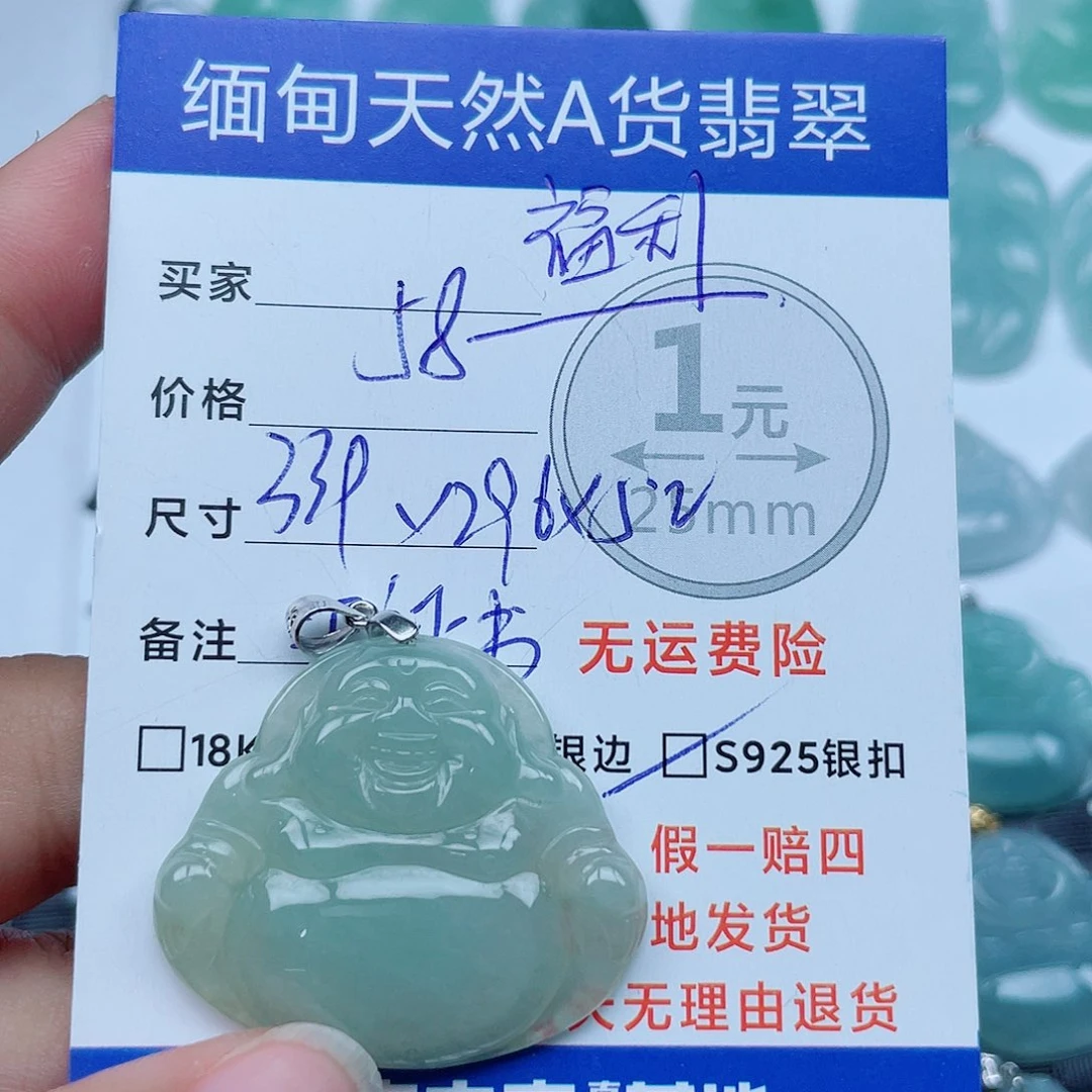 翡翠银S925镶嵌颈饰翡翠