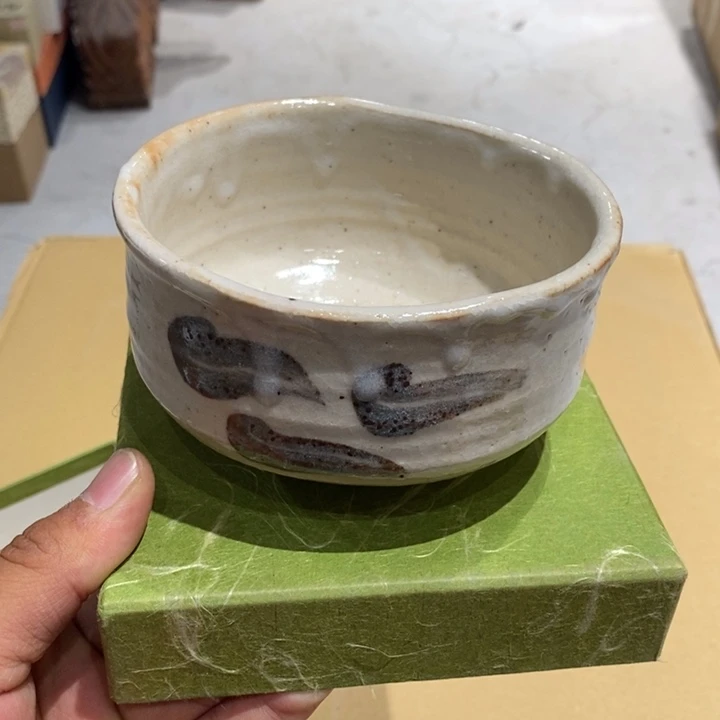日本淘器抹茶碗大漏