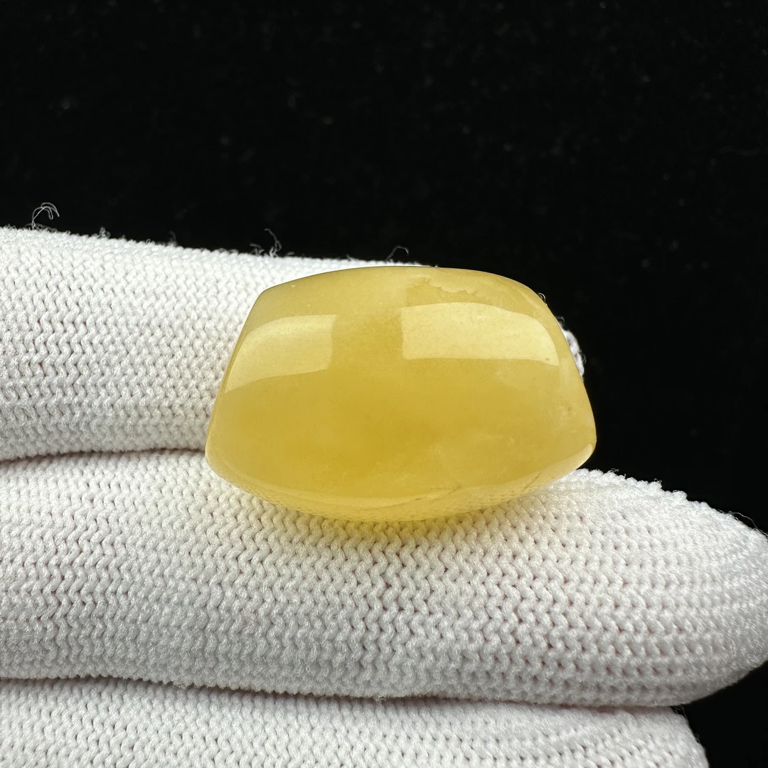 Y7488 天然原矿蜜蜡 马蹄珠 17*27mm 抖音基地质检发货