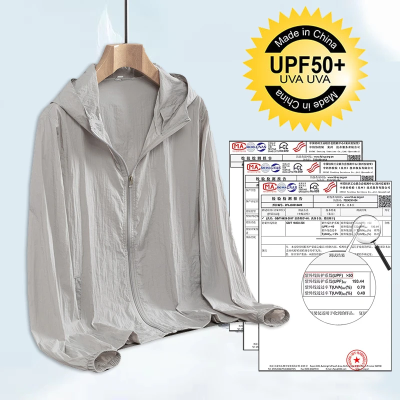 2025年夏季轻薄款透气防晒衣女宽松加大码防紫外线外套户外防晒衫