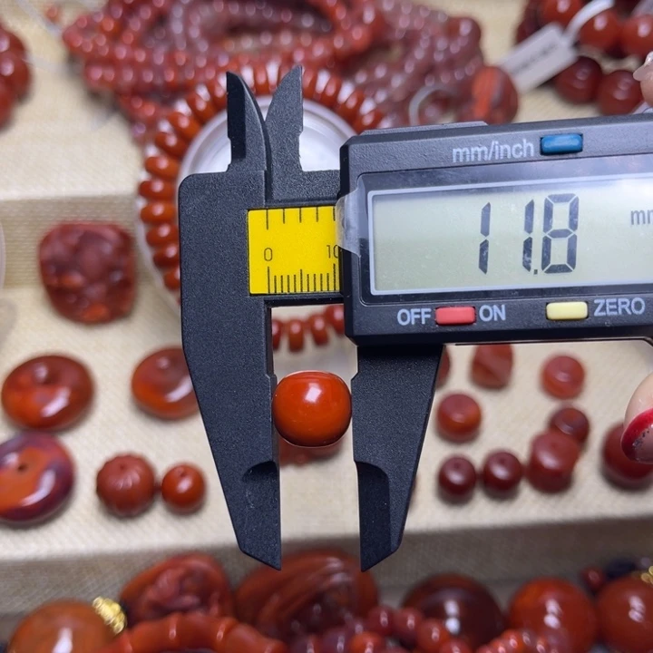 南红玛瑙未镶嵌手链老型柿子红保山