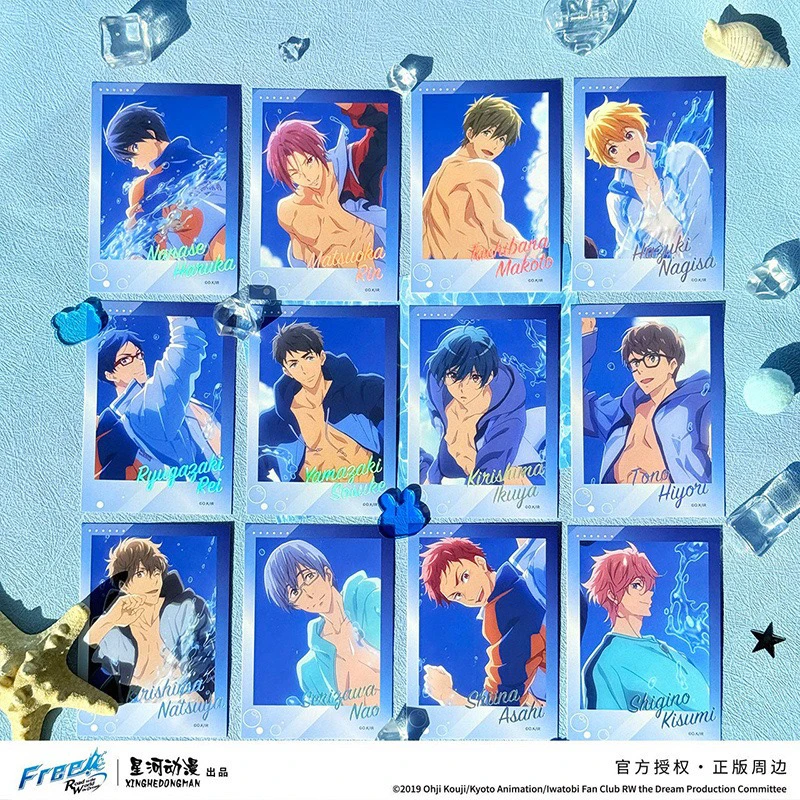 （拆包）官谷 Free！Water系列 七濑遥松冈凛橘真琴款正版卡片拍立得