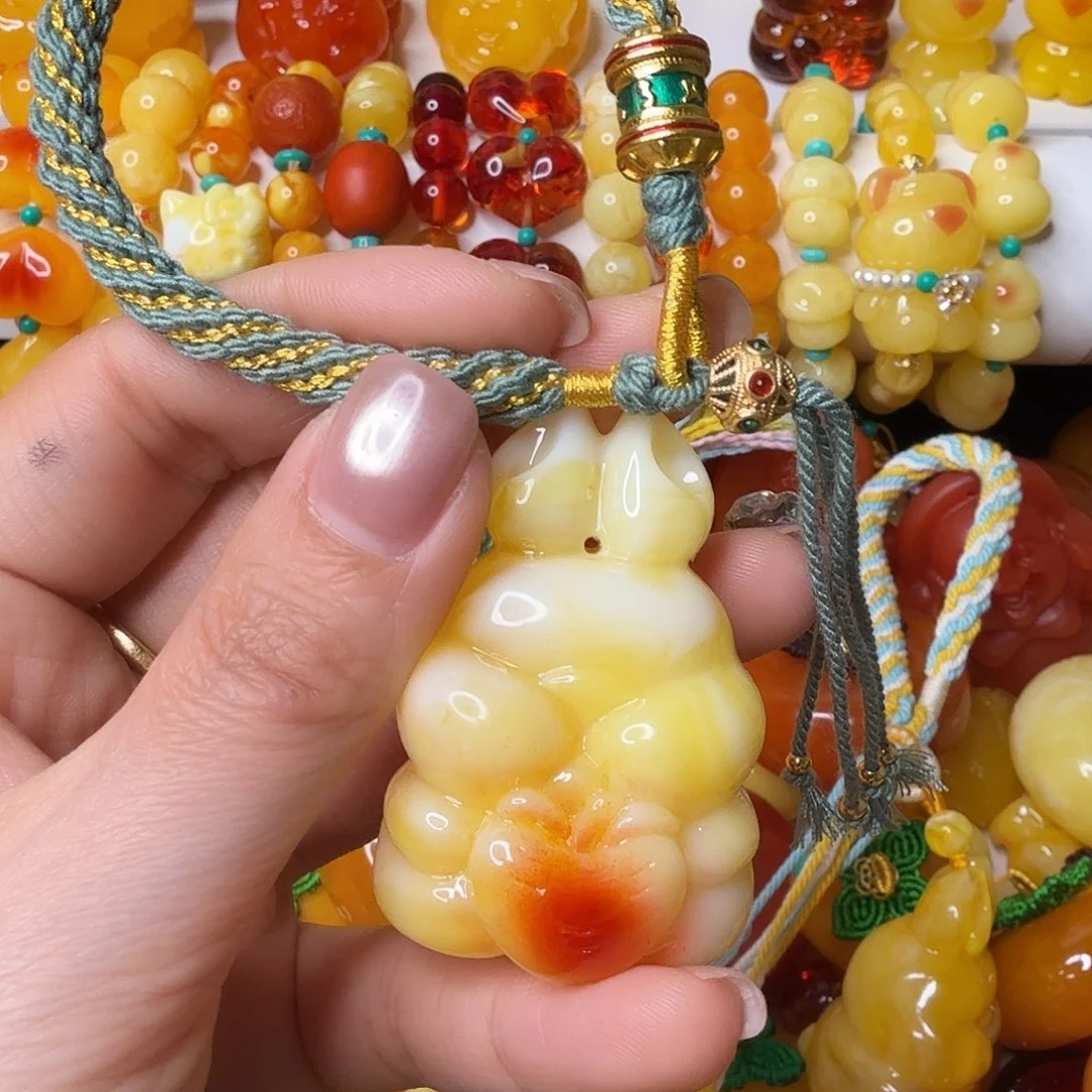 *****非金属手编绳兔子一套