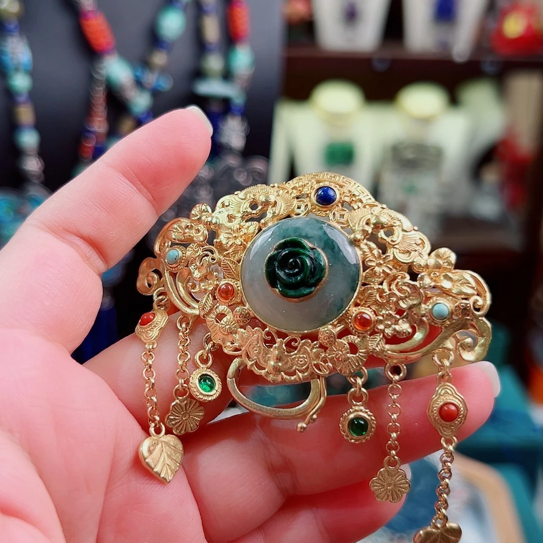 夏****925银珐琅锦象原创设计款吊坠