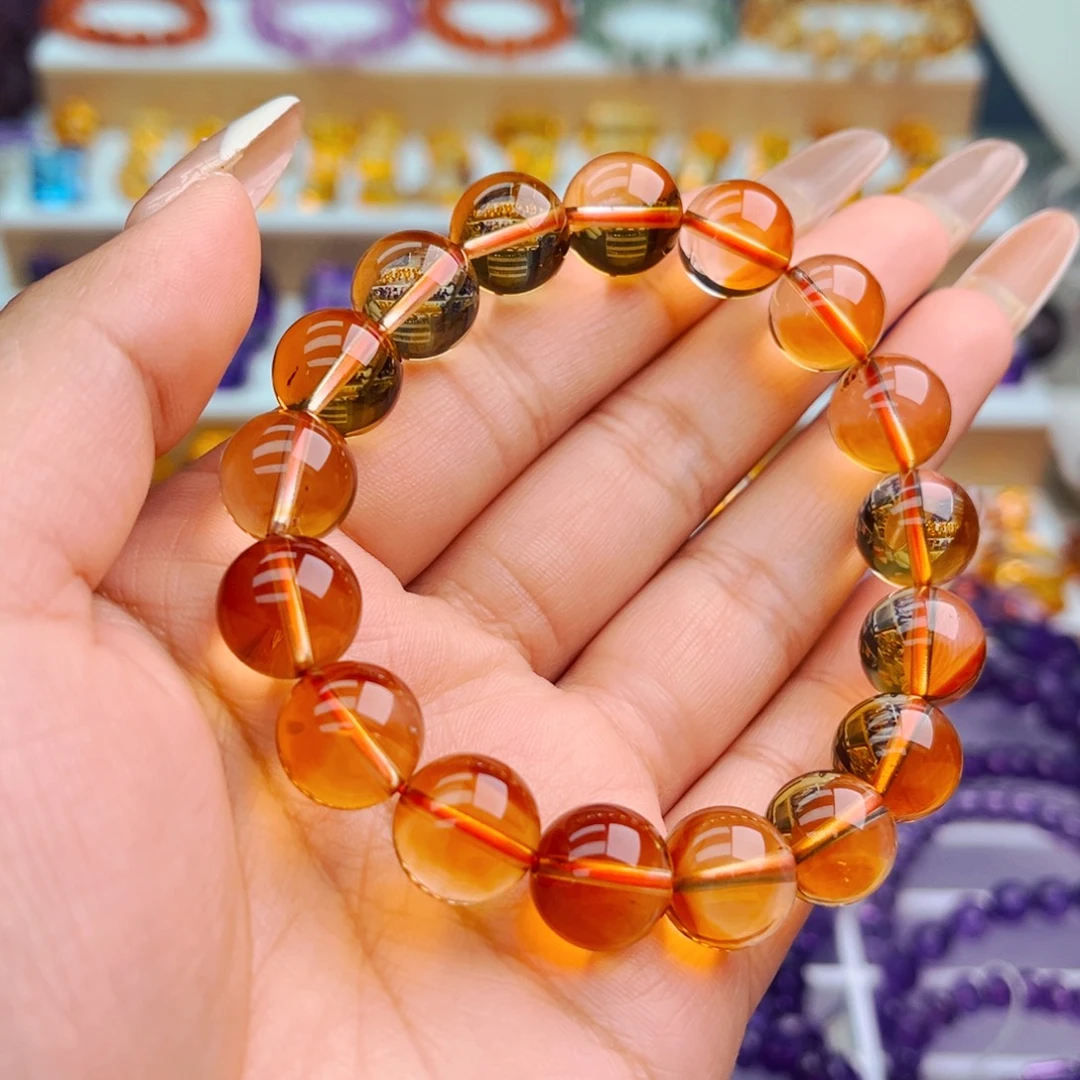 日光石手串未镶嵌天然