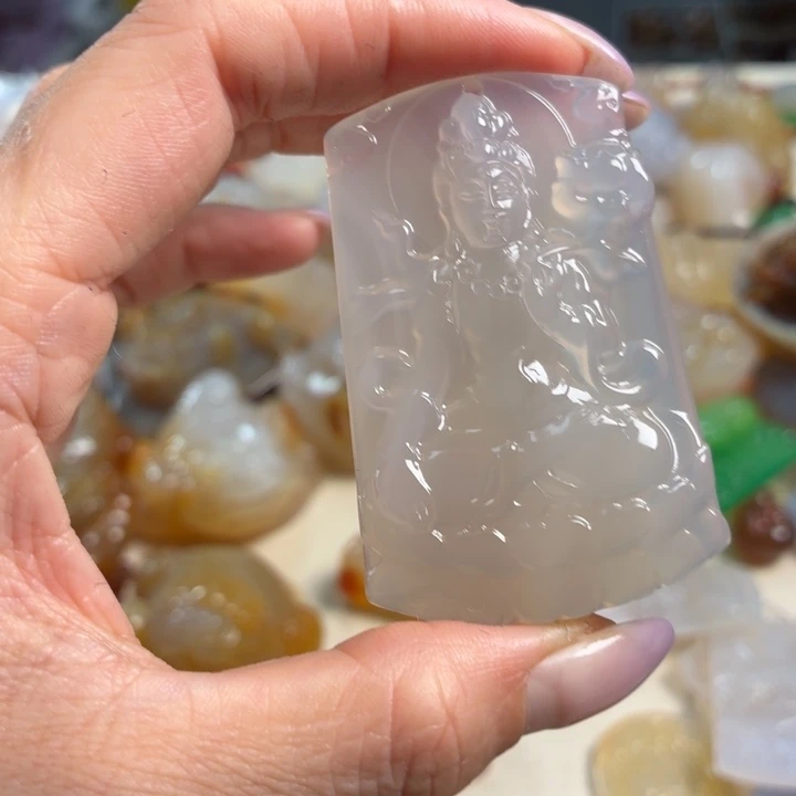 玛瑙/玉髓未镶嵌吊坠(不含链)