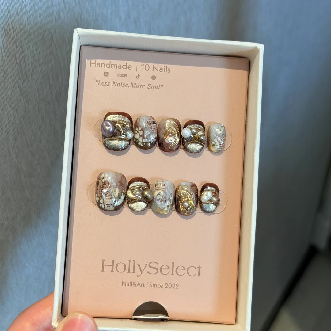 「金雾棕花」零基础变美攻略 HollySelect小众手工穿戴甲