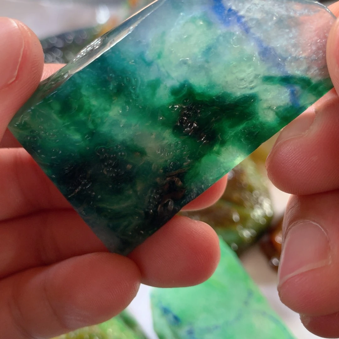 未镶嵌定制翡翠翡翠片料定制