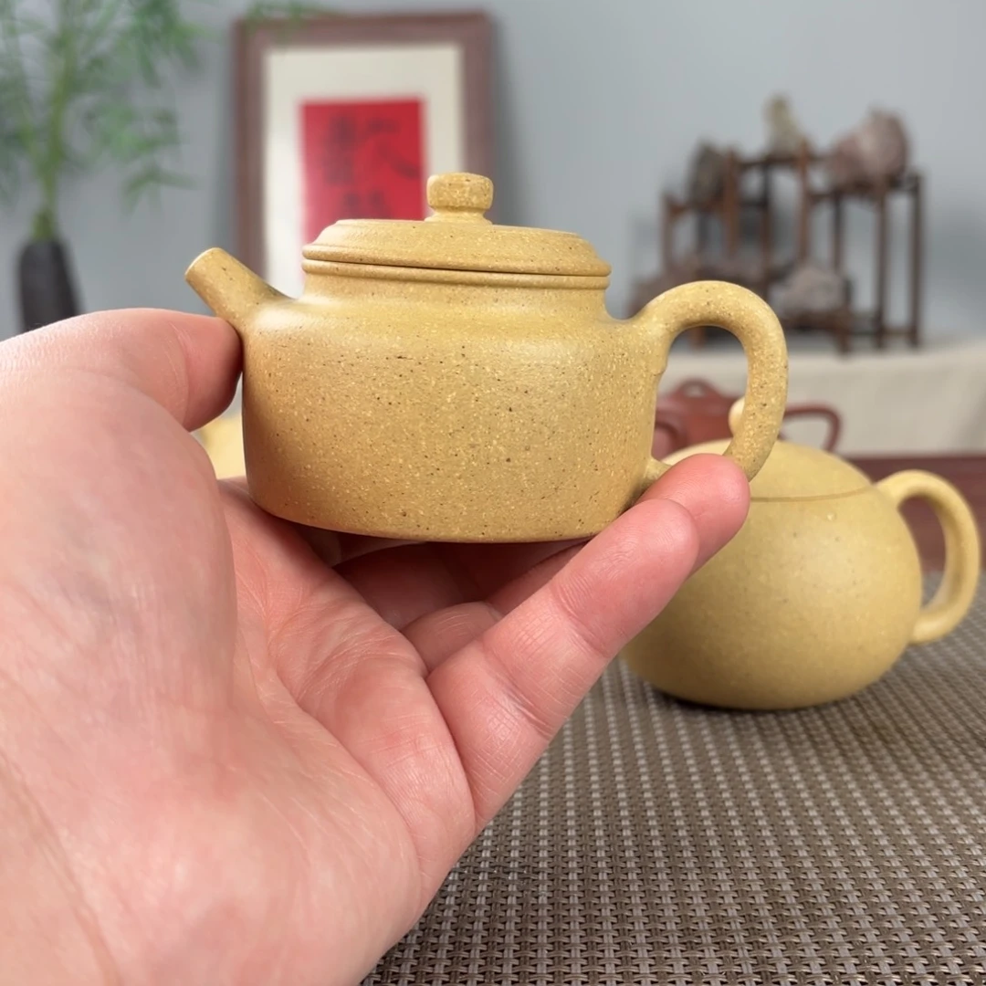 紫砂茶壶微瑕黄龙山原矿紫砂壶