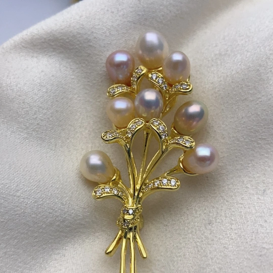【闪购商品】淡水珍珠胸针未镶嵌91