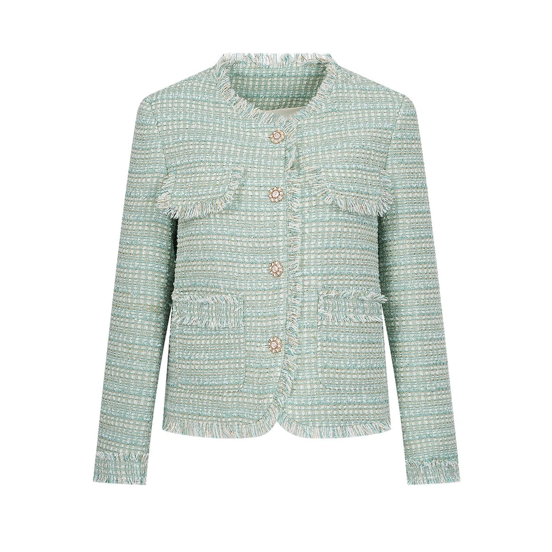 【达人专属】EF法式小香风外套女秋冬新款高级感上衣E2244W0003