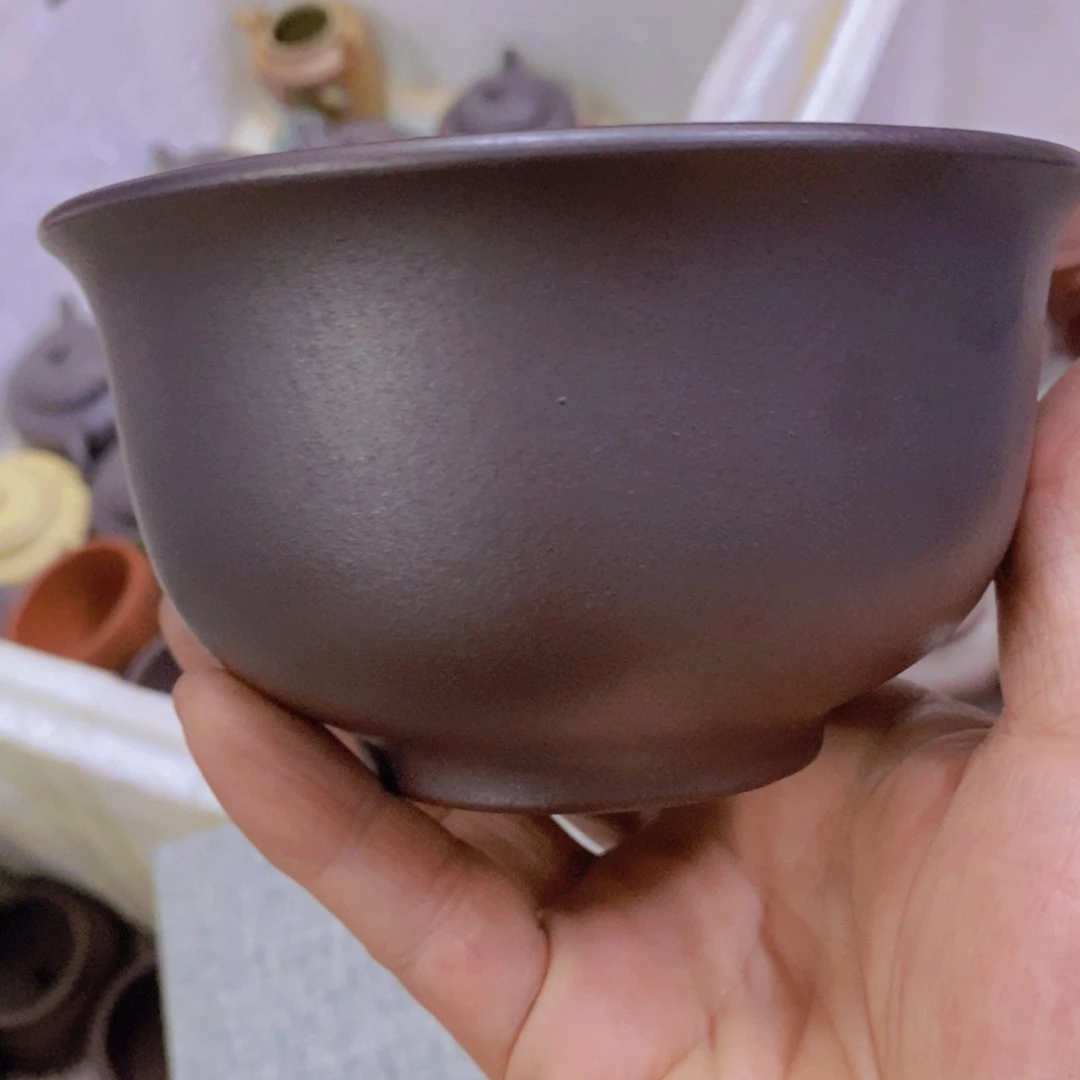 茶杯绿泥紫砂紫砂
