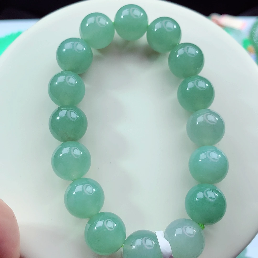 翡翠未镶嵌手链卡12.7