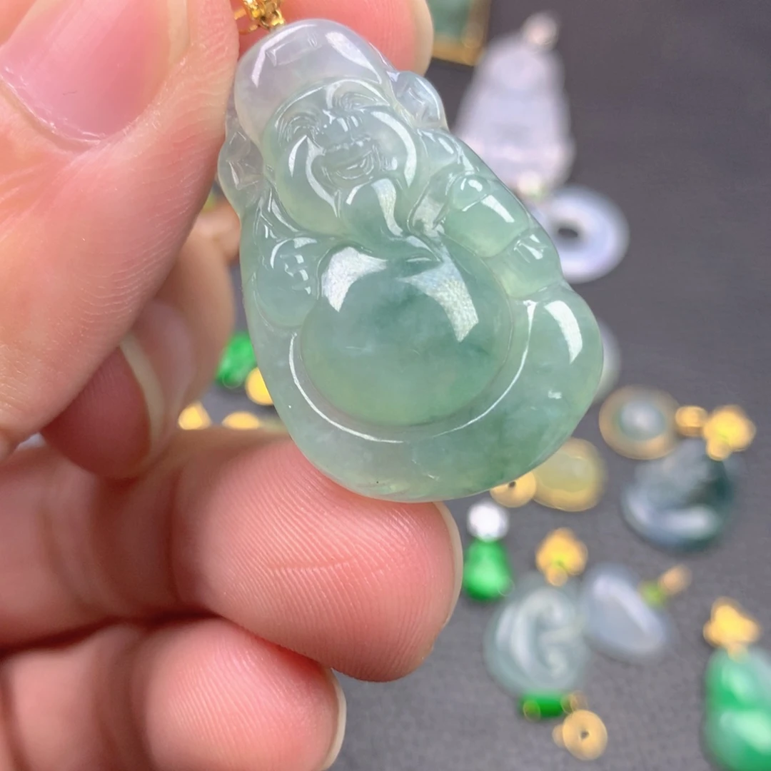 【闪购商品】颈饰18K金镶嵌翡翠翡翠