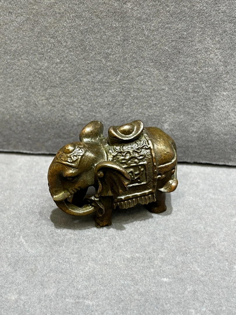 对象香插茶宠手把件古铜做旧装饰