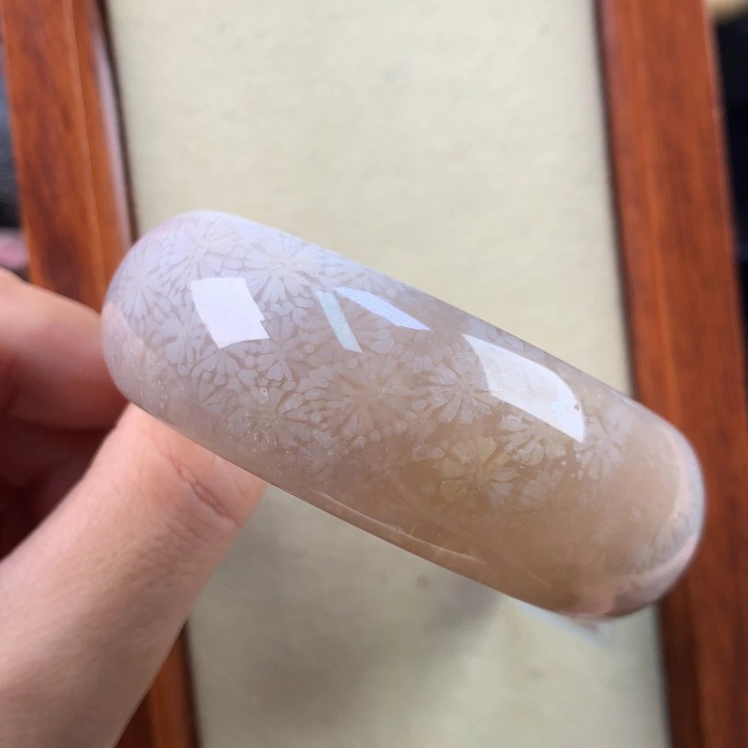 【闪购商品】硅化珊瑚（珊瑚玉）手镯未镶嵌哇噻福利52.3（15号）
