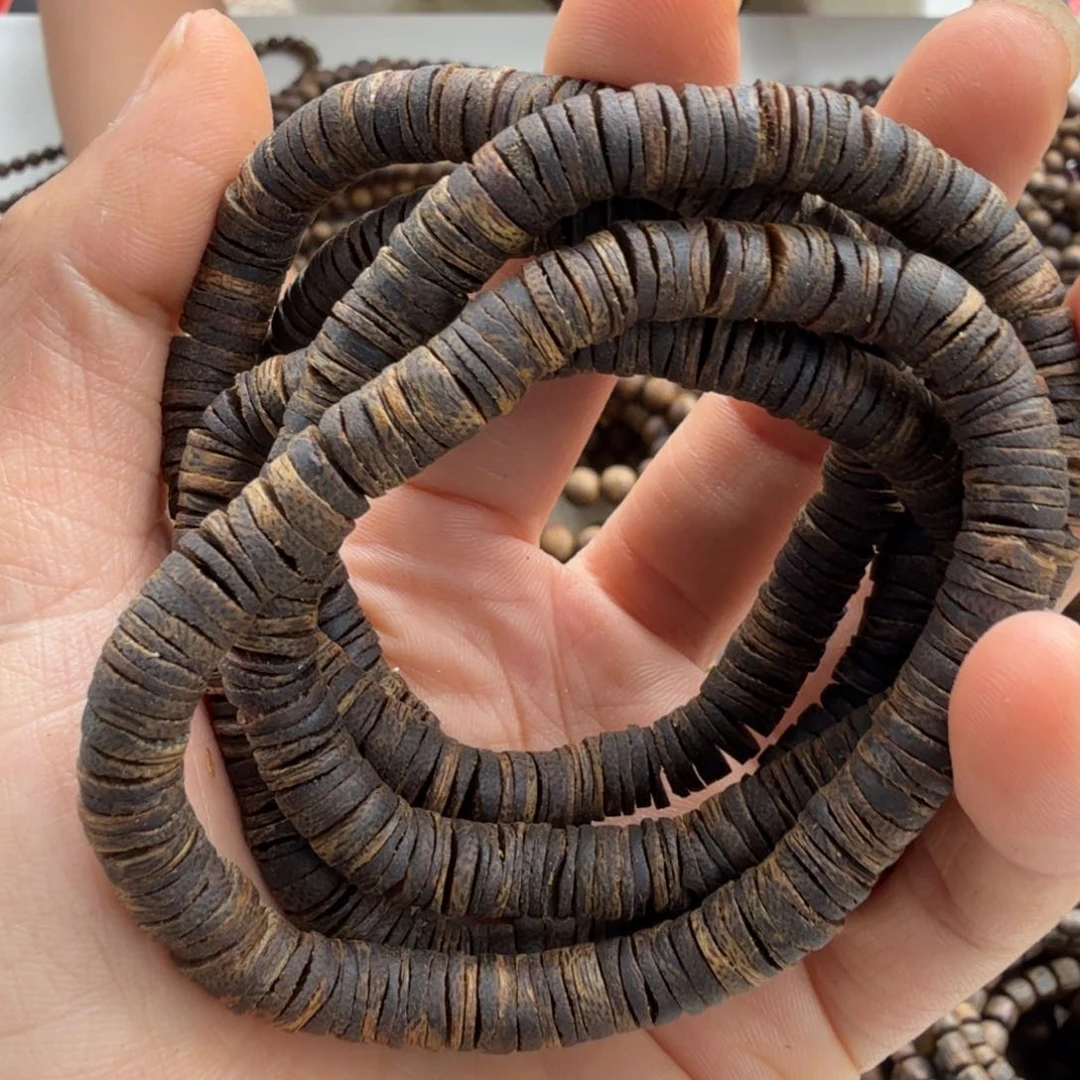 沉香碎屑沉香单圈沉水片珠6克多样性发一