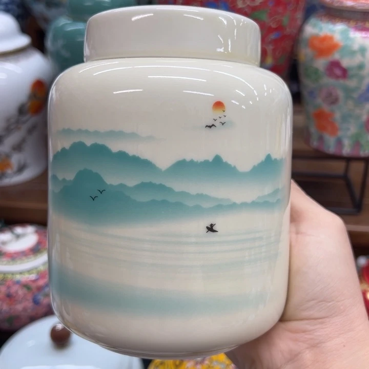 瓷片茶叶罐茶叶罐