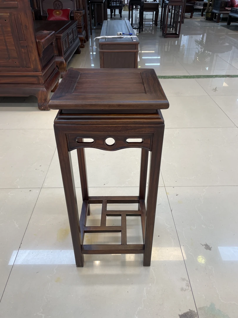 花架置物架客厅实木新中式神意花台阳台室内