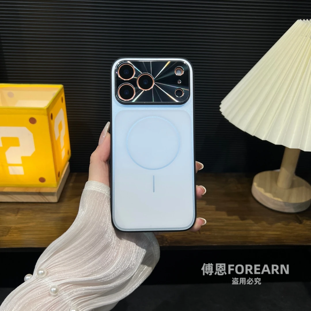 适用于苹果17promax手机壳17pro保护套磁吸iPhone17新款高档直边