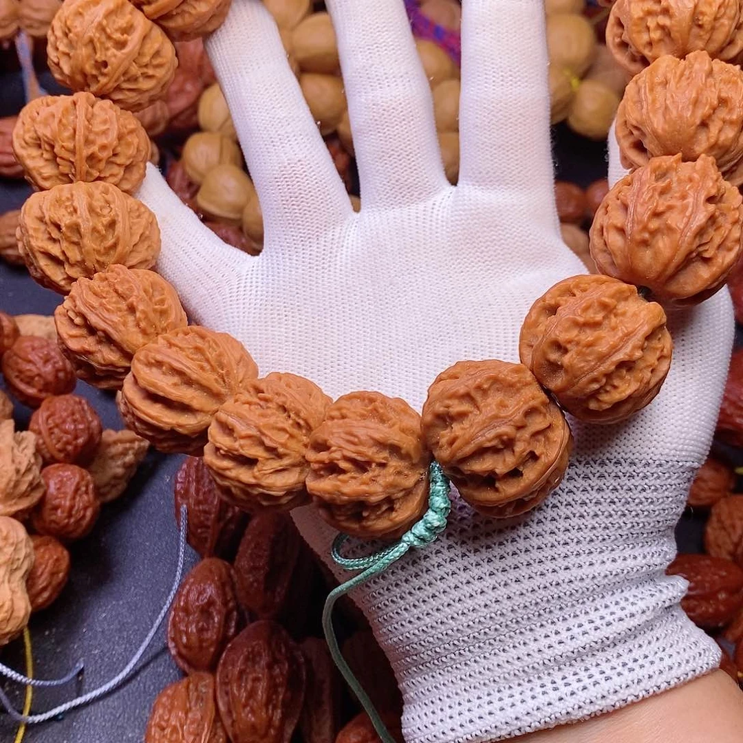 【闪购商品】吊坠文玩核桃老*周粗筋方墩28