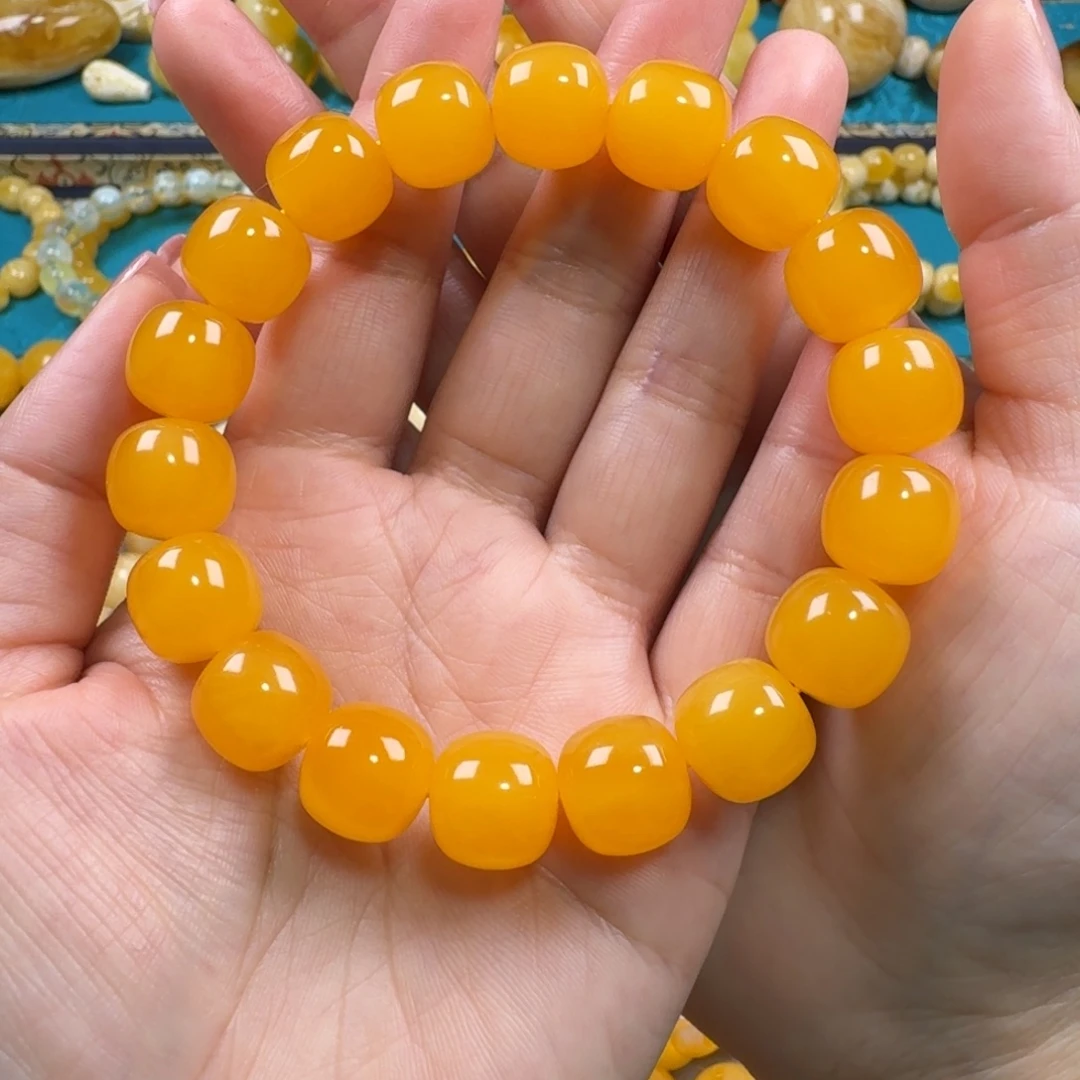 琥珀未镶嵌手链同料