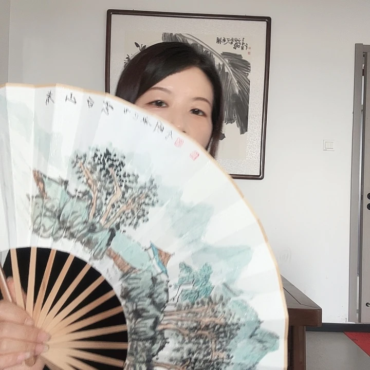 国画吴国会国画折扇