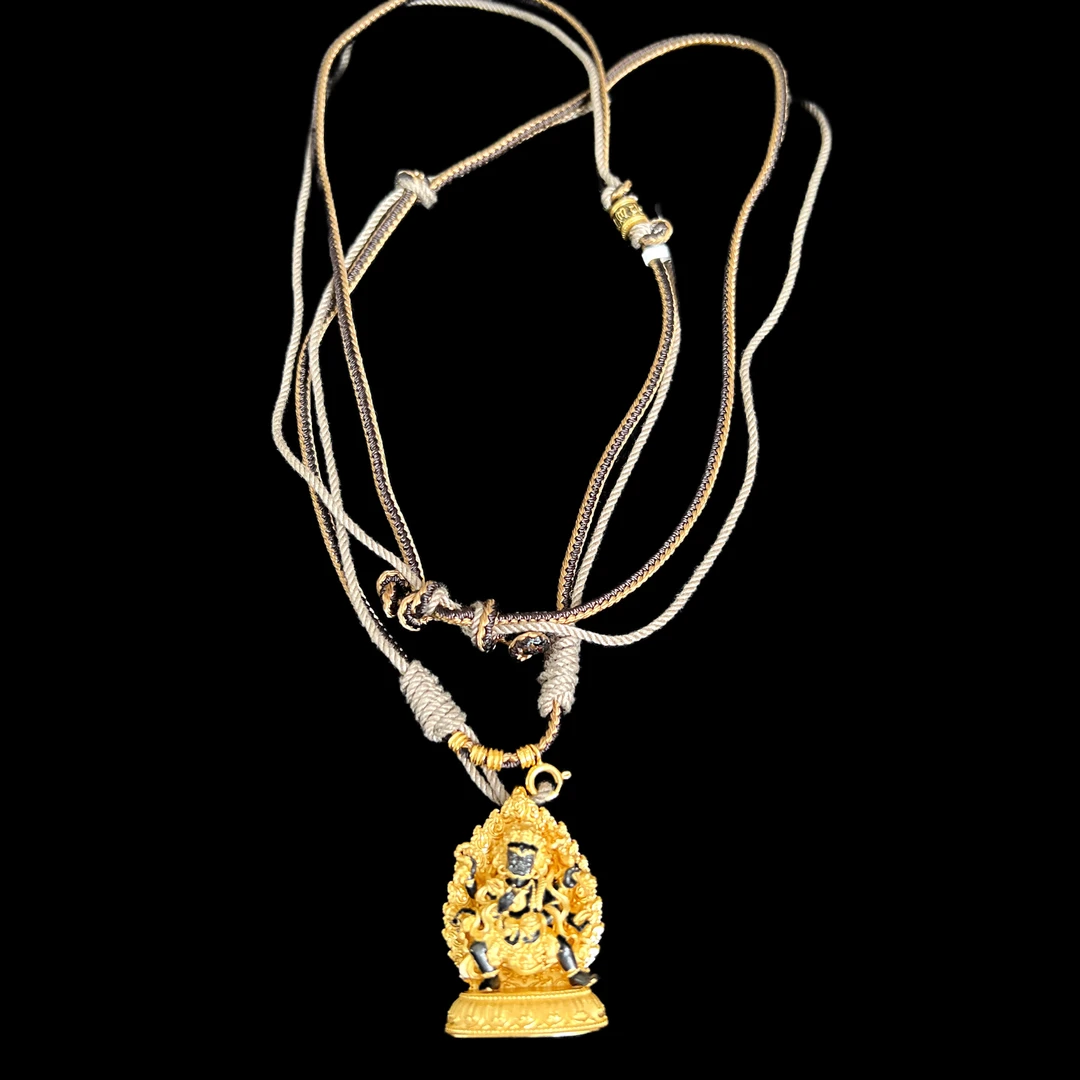 吊坠925银 V6761银吊坠大黑天孤品