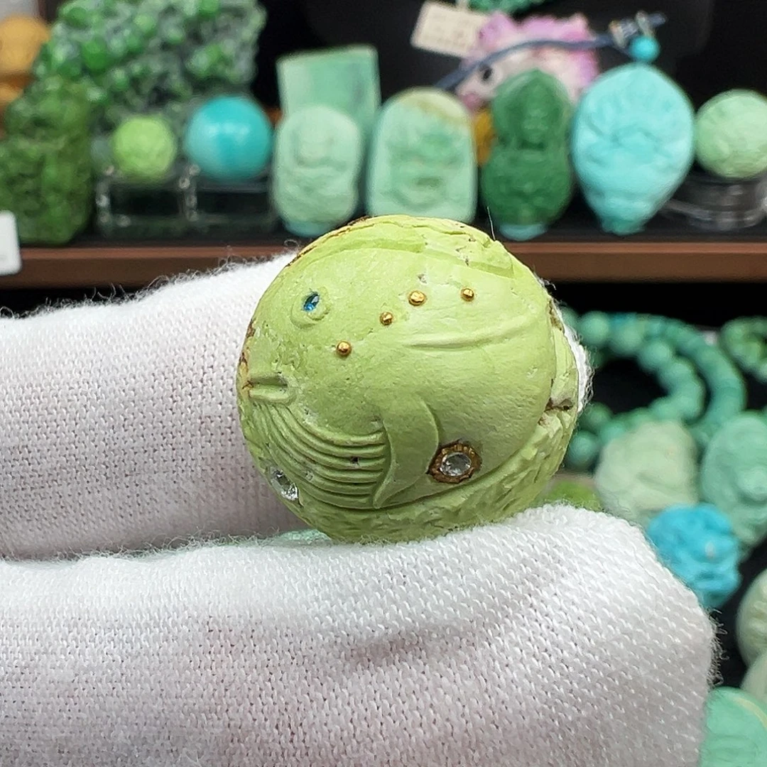 绿松石未镶嵌绿松石主播璐璐