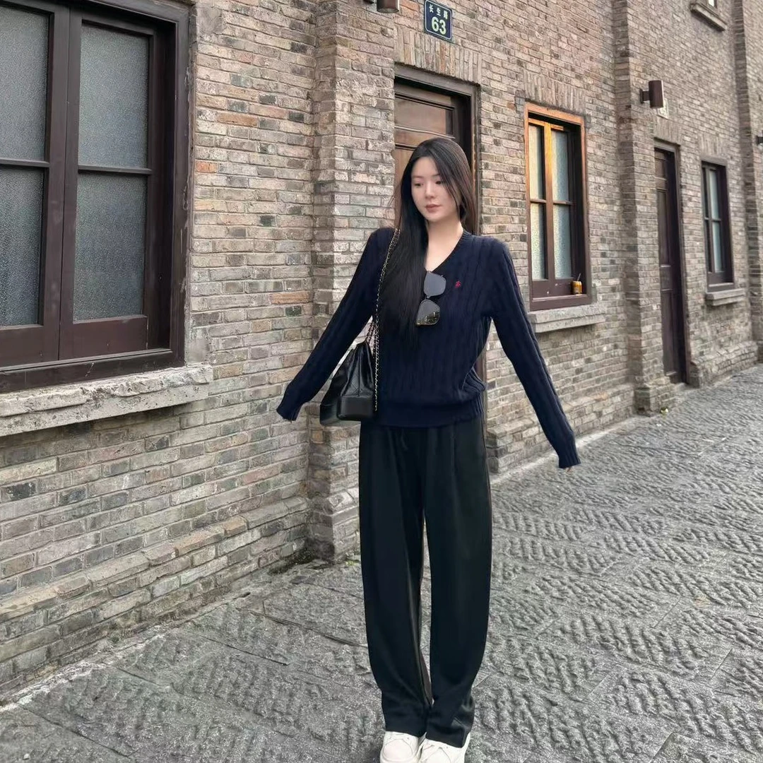 TSmall/拉*夫毛衣 经典显瘦/小个子定制 秋冬小马标绞花针织毛衣