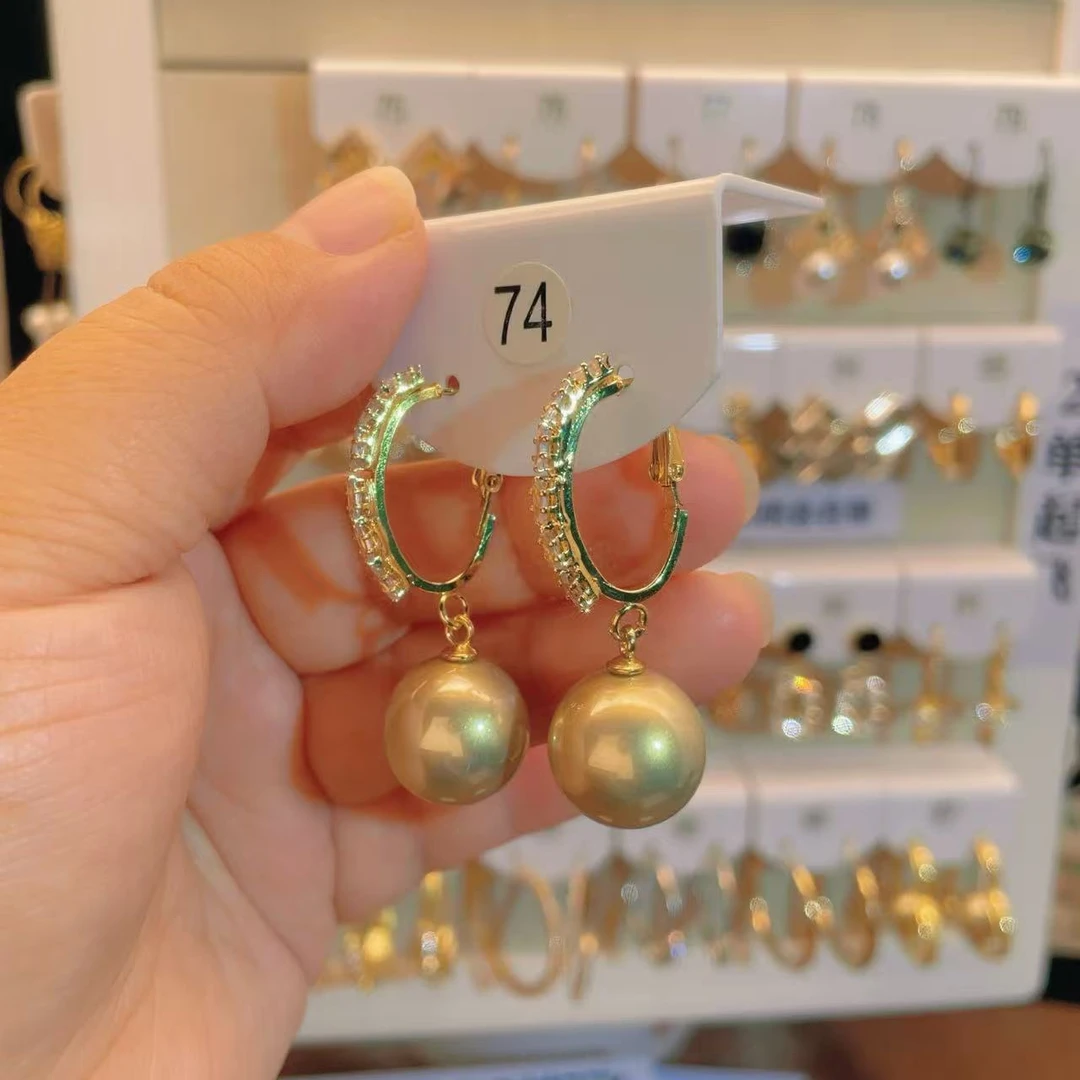 铜合金耳饰 【N74】2025爆款气质轻奢百搭简约精致网红设计师耳环