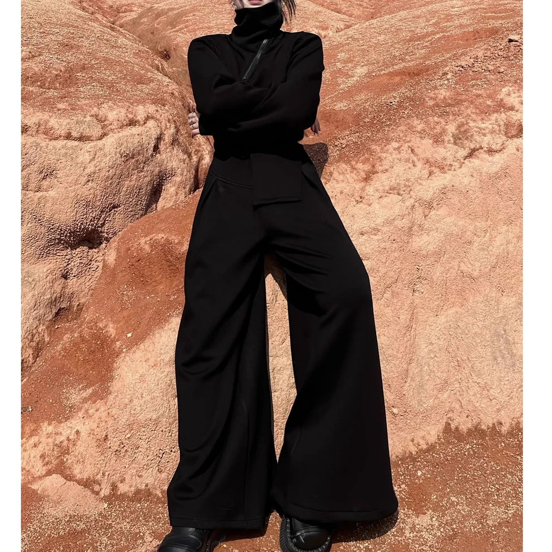 【嘎嘎推荐】【末日边缘】暗黑忍者风格高级设计感不规则宽松运动套装