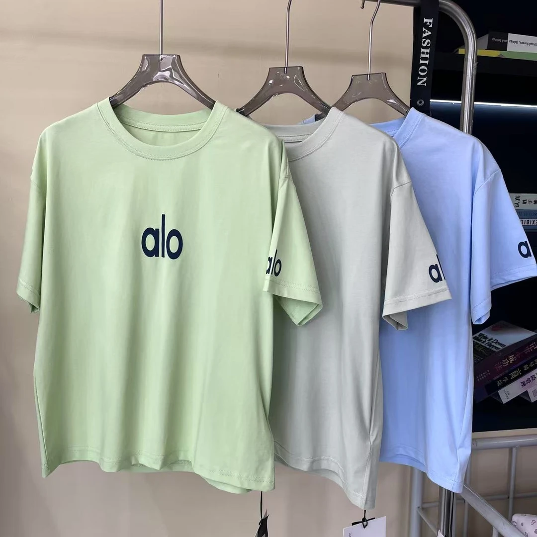 9977草绿色青少年时尚潮流休闲短袖T恤