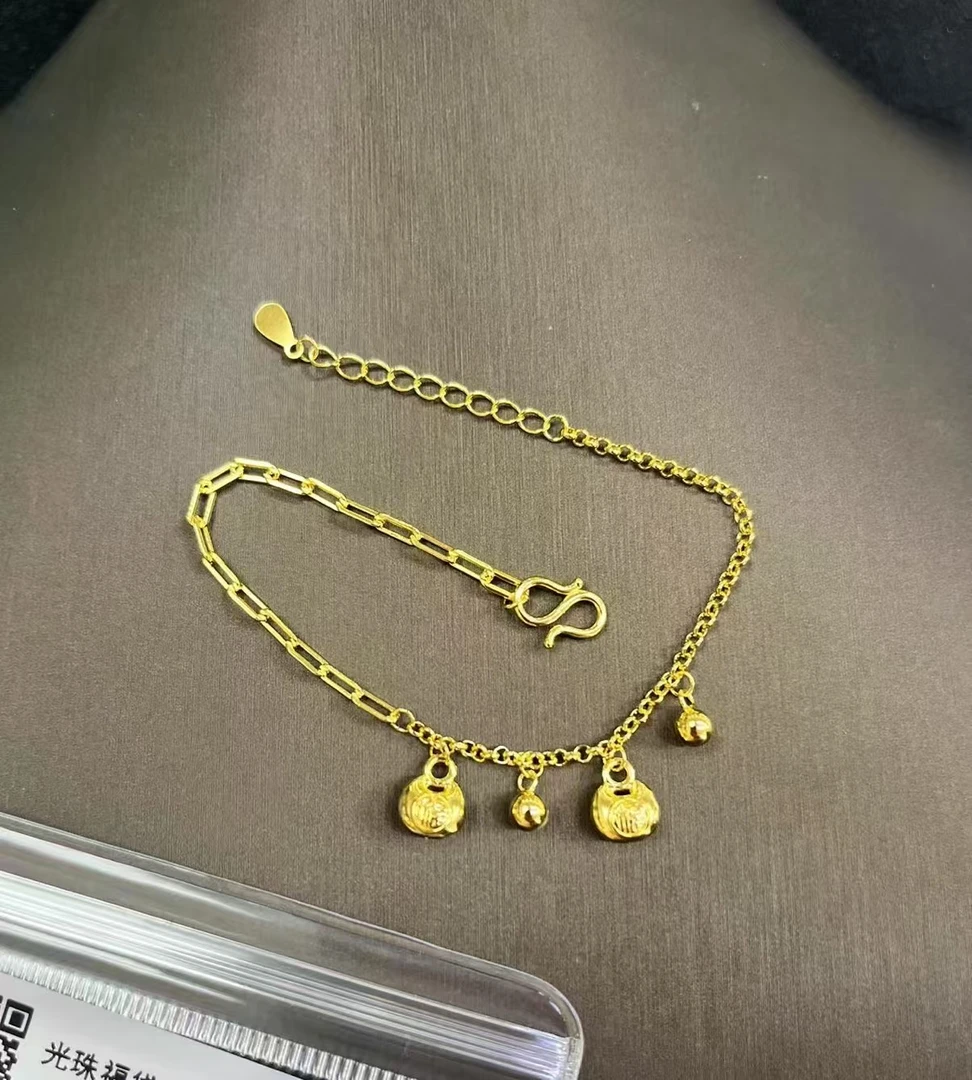 足银手链 光珠福袋手链