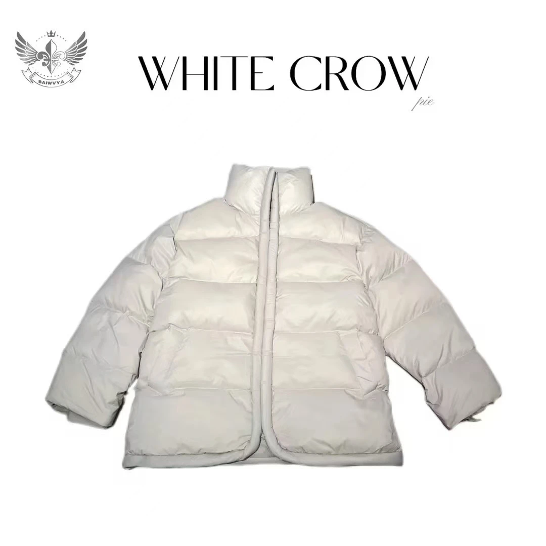 白乌鸦[保暖战士]立领羽绒服54805休闲时尚百搭情侣