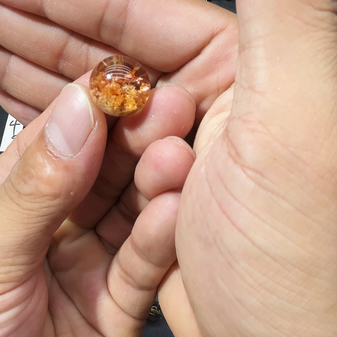 未镶嵌颈饰水晶16mm橘幽灵