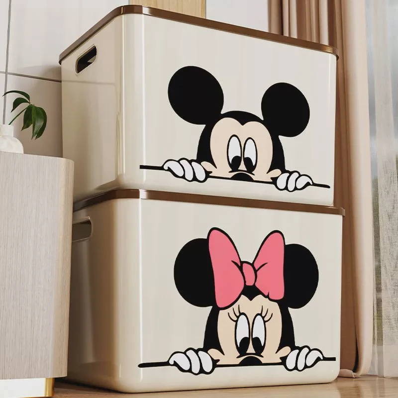 米奇杂物收纳箱家用衣柜衣服玩具整理箱零食储物盒塑料箱子收纳筐