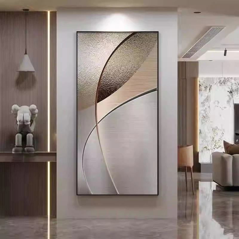 莫兰迪抽象玄关客厅背景墙装饰画现代简约高级感轻奢过道走廊挂画