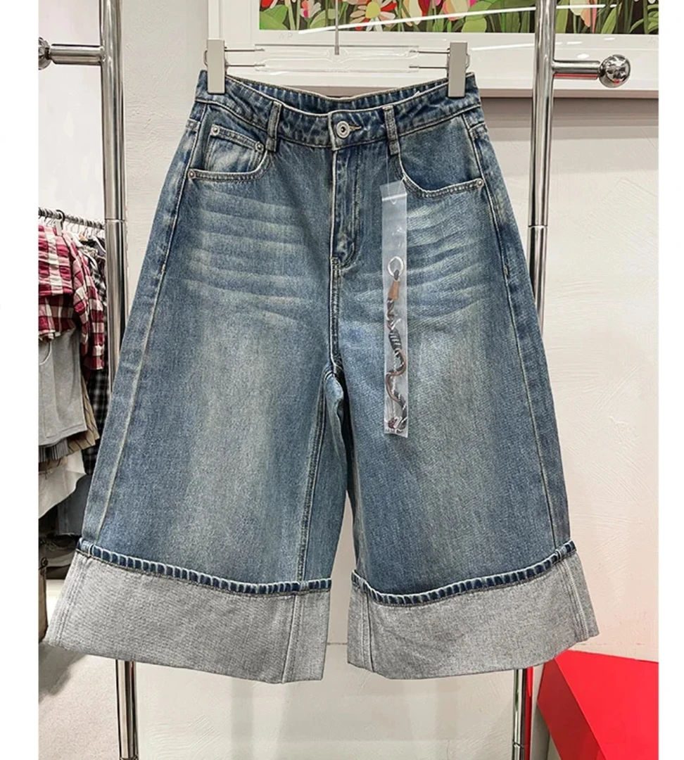 【IN11全球买手店】JOURNAL RECORD 25新款 七分牛仔中裤