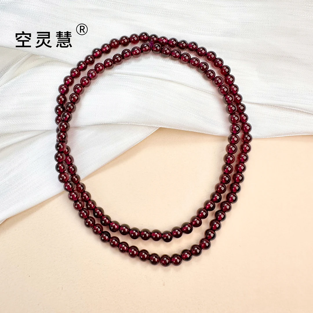 非金属仿水晶手链 2527时尚百搭4-5mm三圈手串