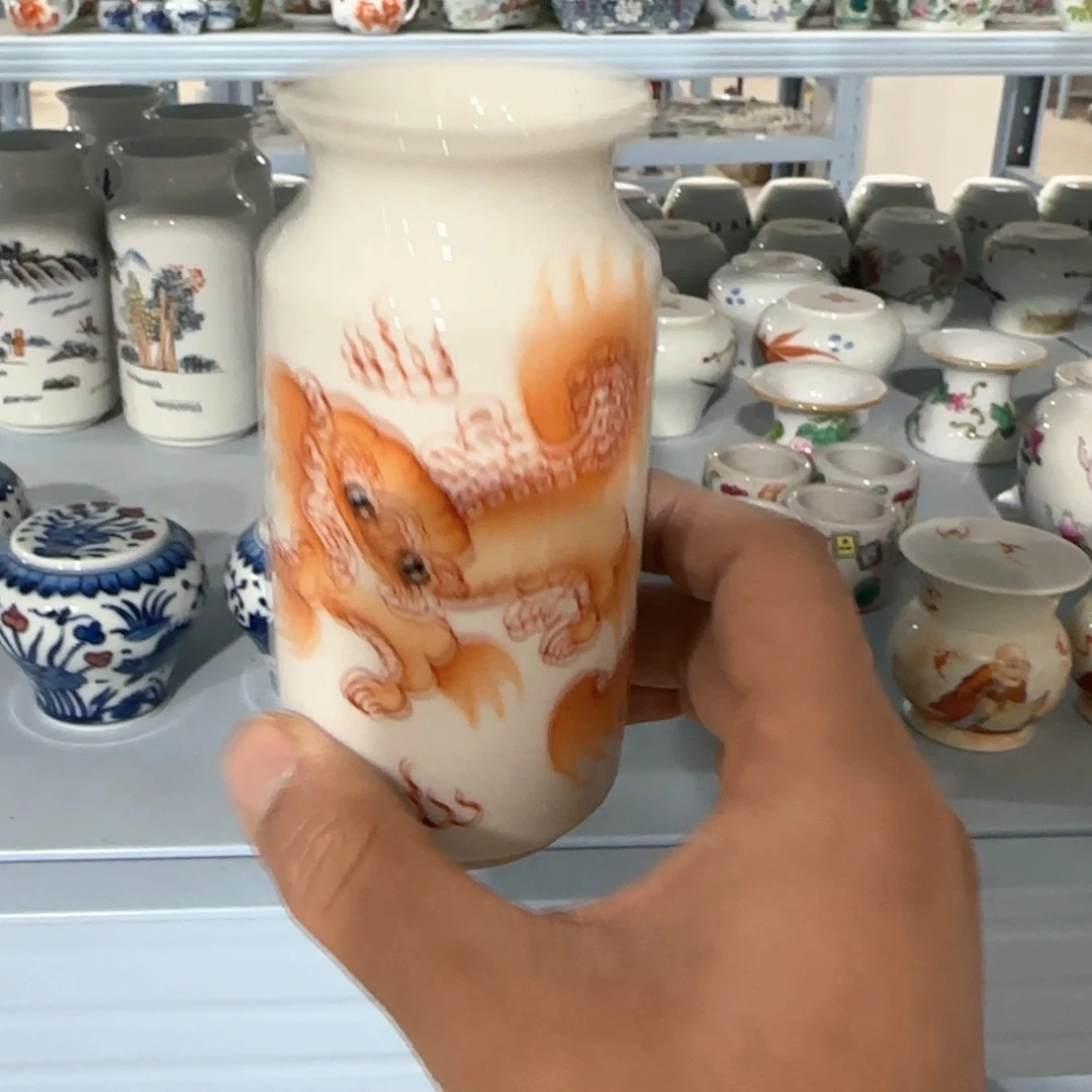 瓷片摆件手绘瓷器全部处理了