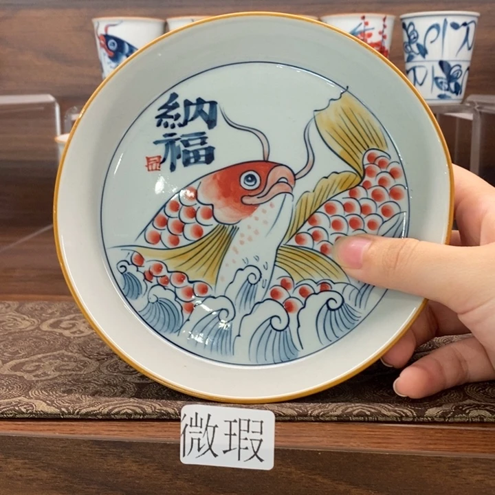 釉下老陶泥手工绘制