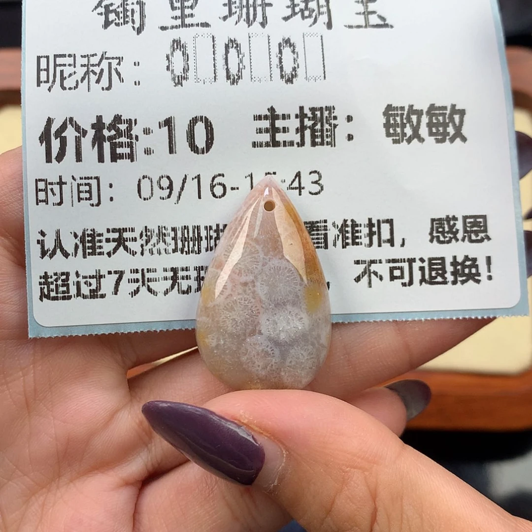 【闪购商品】颈饰未镶嵌硅化珊瑚（珊瑚玉）*️**