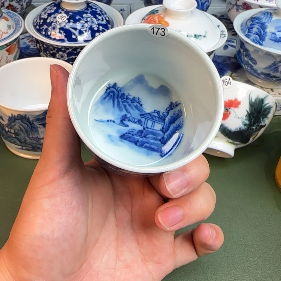 彦祖纯手工手绘茶具173