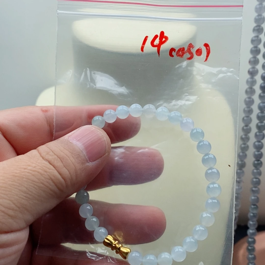 定制翡翠未镶嵌翡翠珠链