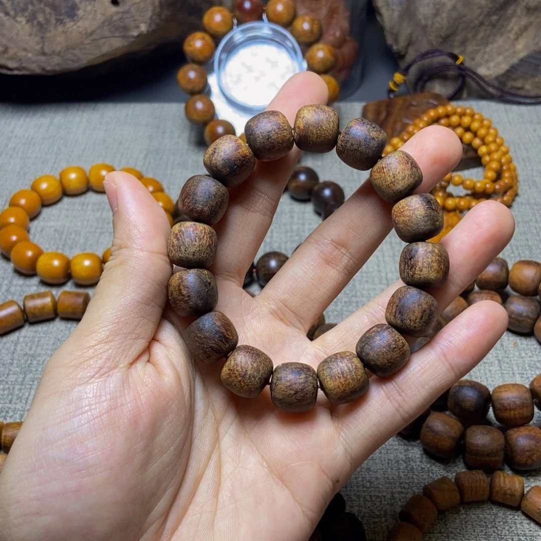 格***巫贡木印贡紫油星空手串1314