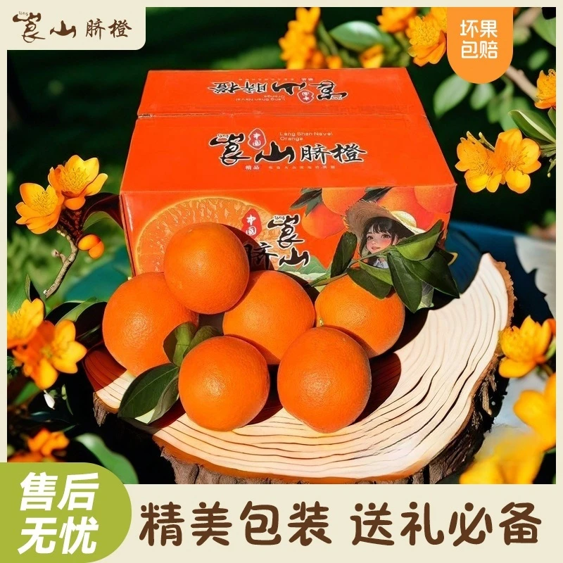 崀山脐橙独立包装现货直发新鲜饱满多汁无籽无核3斤/5斤/10斤橙子