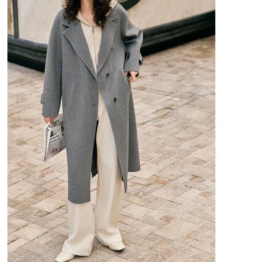 【岩-大衣-假两件】外套大衣外套设计师气质