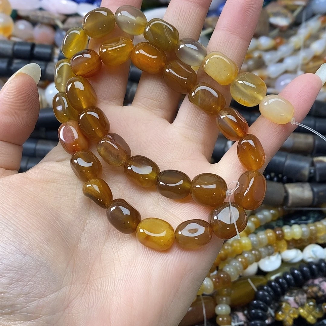 玛瑙/玉髓未镶嵌珠宝半成品玛瑙随性一条