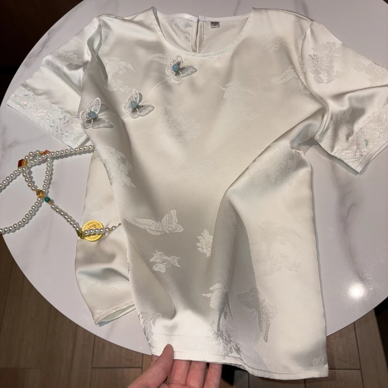 “三只小蝴蝶” 短袖 温婉垂感 私服定制凉凉T恤